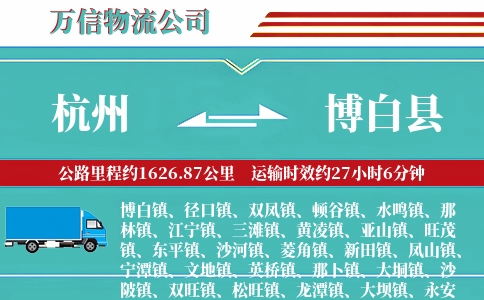 杭州到博白县物流公司