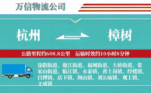 杭州到樟树物流公司
