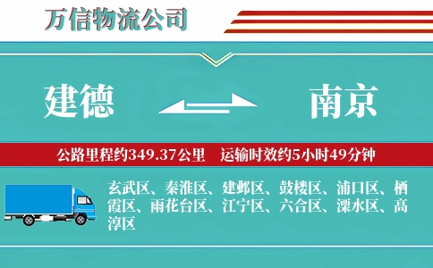 建德到南京物流公司