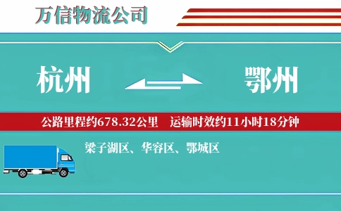 杭州到鄂州专线