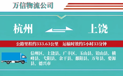 杭州到上饶专线