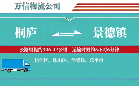 桐庐到景德镇物流公司
