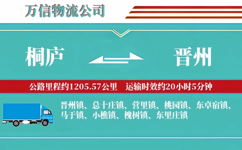 桐庐到晋州物流公司