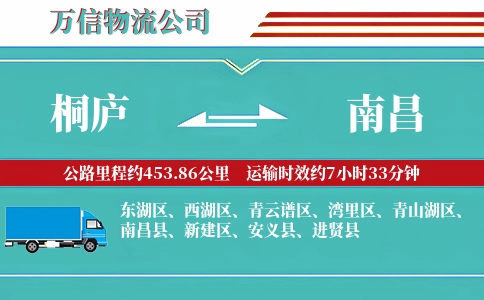 桐庐到南昌物流公司