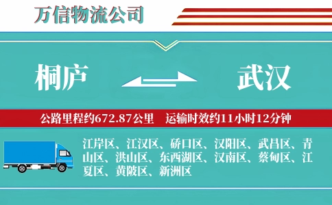 桐庐到武汉物流公司